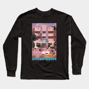 Ocean Drive Sunset Long Sleeve T-Shirt